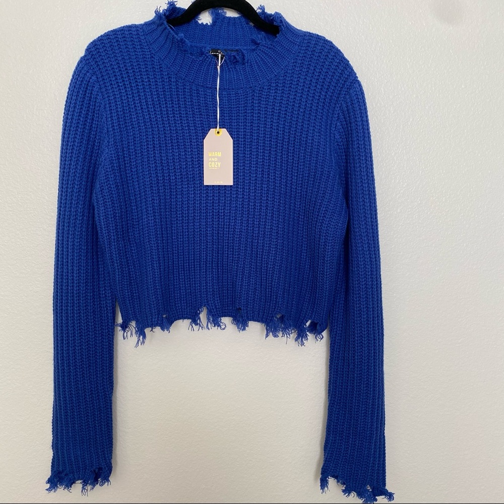 Distress Knit Sweater XL